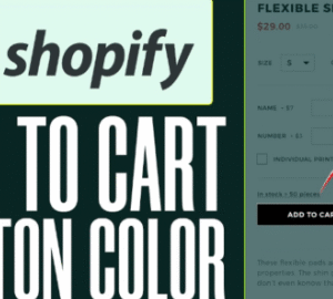 Shopify Minor Edits Button color, font, sticky cart, etc.
